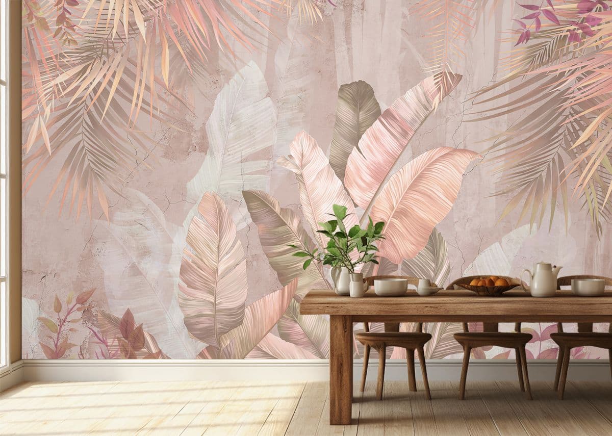 Kadali, Soothing Banana Leaves Wallpaper Mural