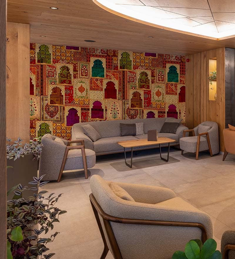 Rajasthani Style Patchwork Wallpaper Mural