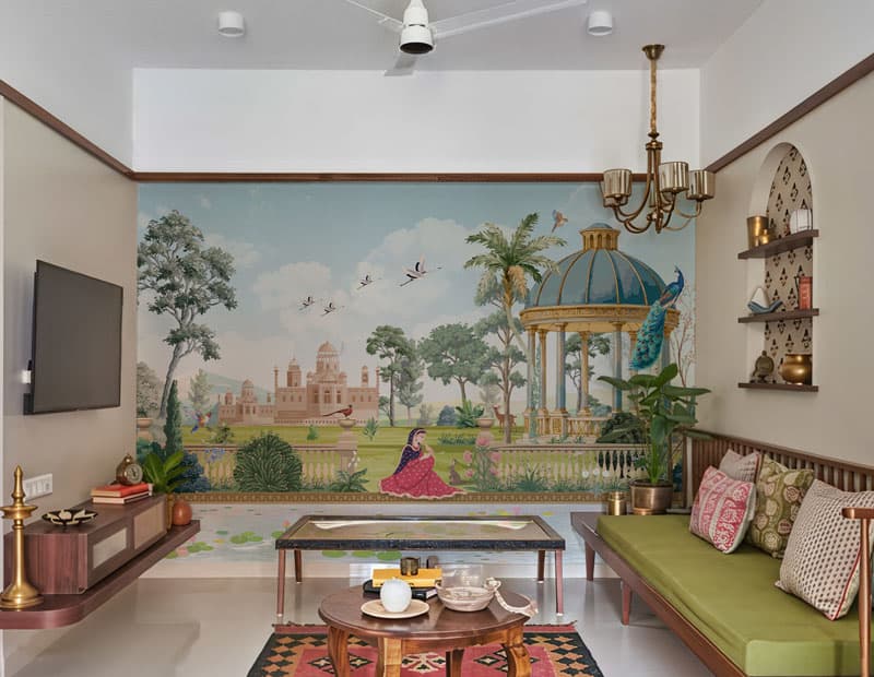 Fiza-E-Andaz, Royal Garden by the Palace Wallpaper Mural, Customized